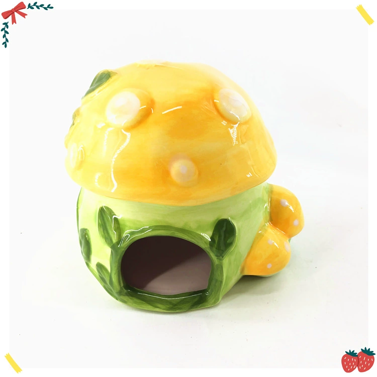 Новое хомяк керамическое гнездо Golden Bear керамическое спальное гнездо охлаждающая спальня Грибное фарфоровое гнездо охлаждающие продукты Заводской магазин