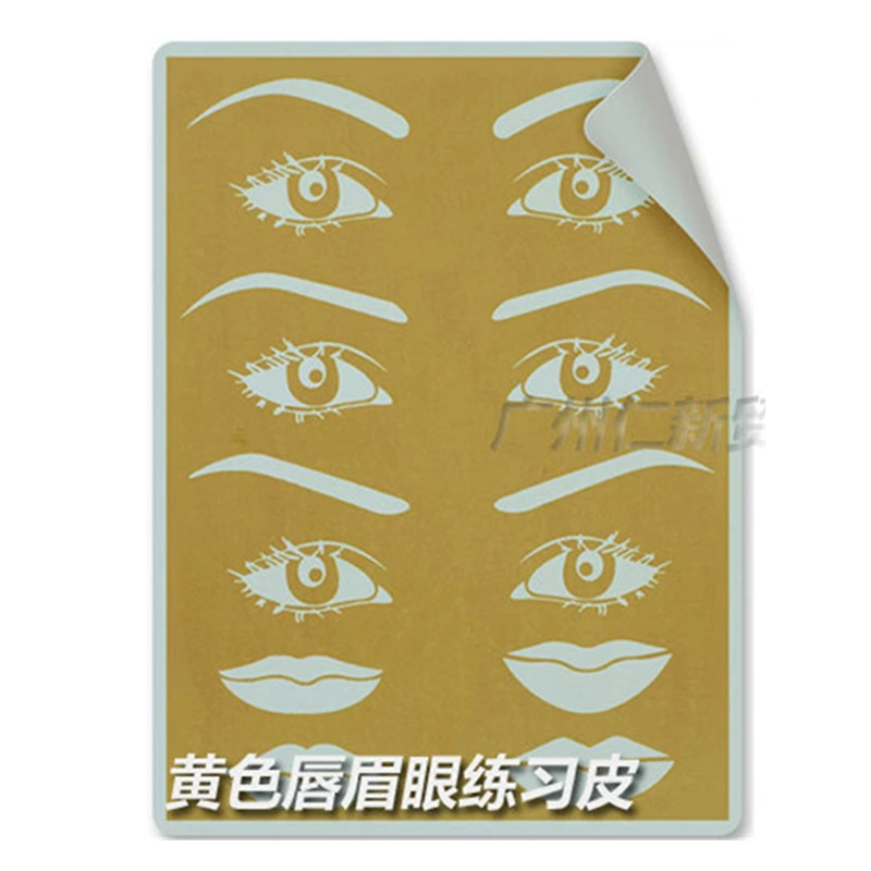 Silicone three dimensional skin for tattoo practice for eyelids, in 3d format