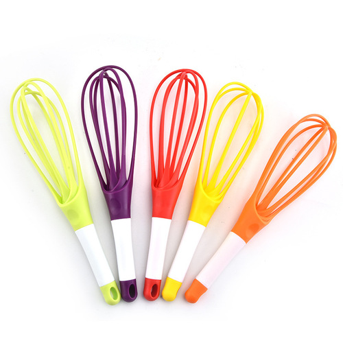 Rotating egg beater, dual-purpose plastic foldable storage mixer, manual dough mixer