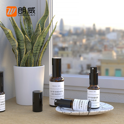 Brown light-proof glass sub-bottling bottle, cosmetic spray dropper bottle, fine mist lotion bottle, hydrosol glass essential oil bottle
