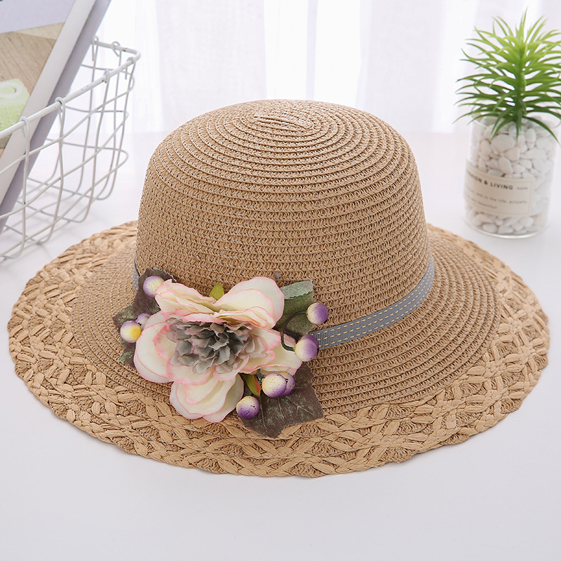 Women's Basic Lattice Bow Knot Bowknot Flat Eaves Straw Hat display picture 46