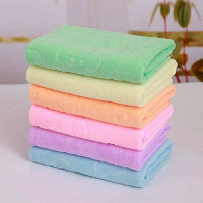 Manufactor wholesale Superfine fibre Embossing Little Bear towel Supersoft water uptake clean towel Stall gift gift towel