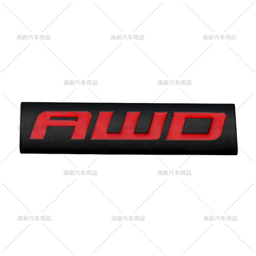 Convert the vehicle displacement label 4X4 V6 V8 AWD to a 4x4 sticker modification