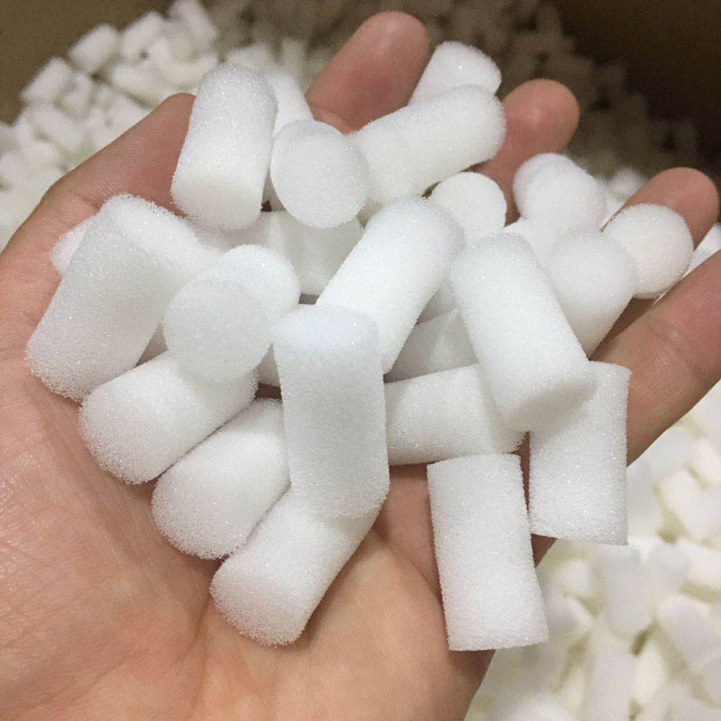 批发鼻腔填充PU药棉 吸水清洗圆形白色高密度透气海绵柱 10*20mm