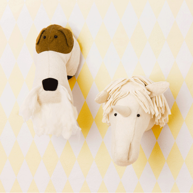 Animal Head Decor for Kids Room