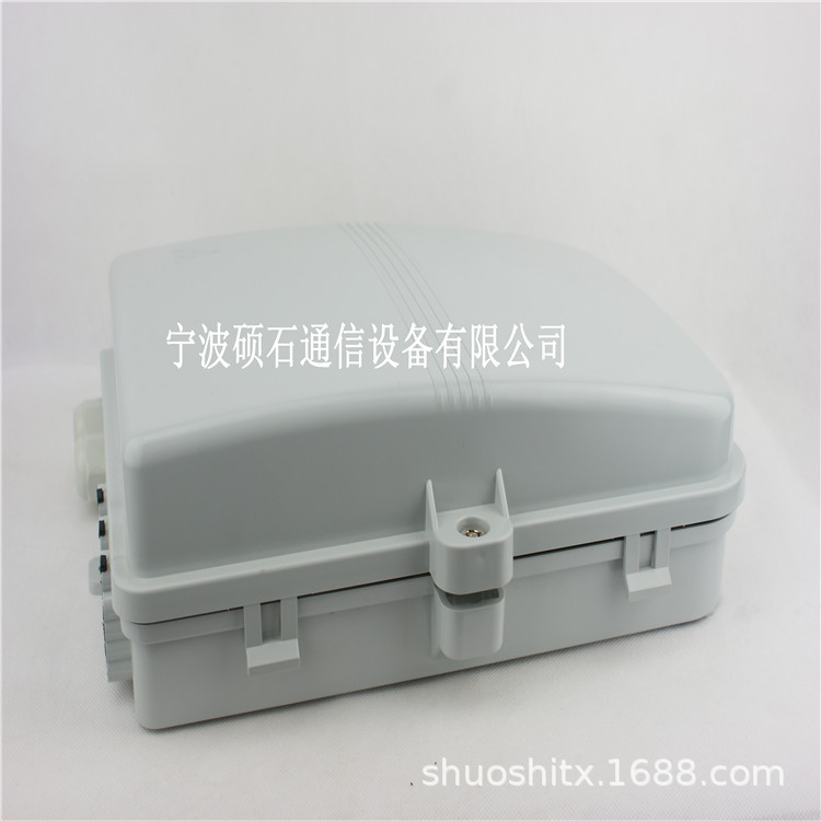 24芯直熔型塑料光缆分线箱楼道箱-SC FC LC多款连接头直熔分纤箱