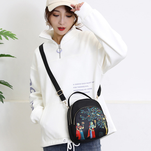 Oxford cloth women's bag new  fashion crossbody multi-purpose mini small bag shoulder handbag waterproof nylon cloth
