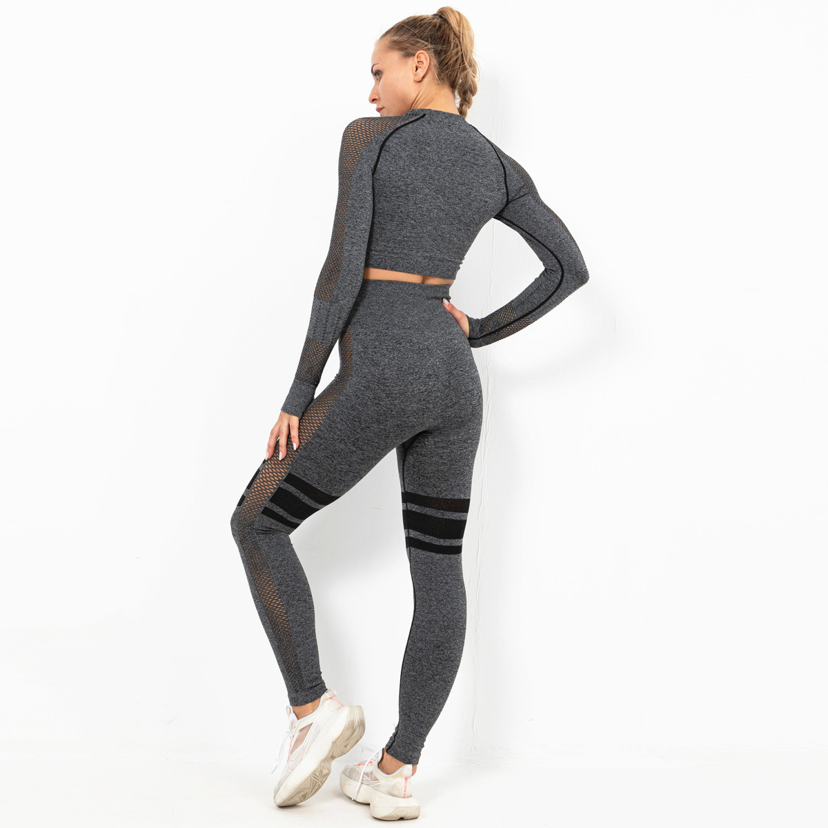 seamless hip-lifting high waist fitness suit  NSNS10715