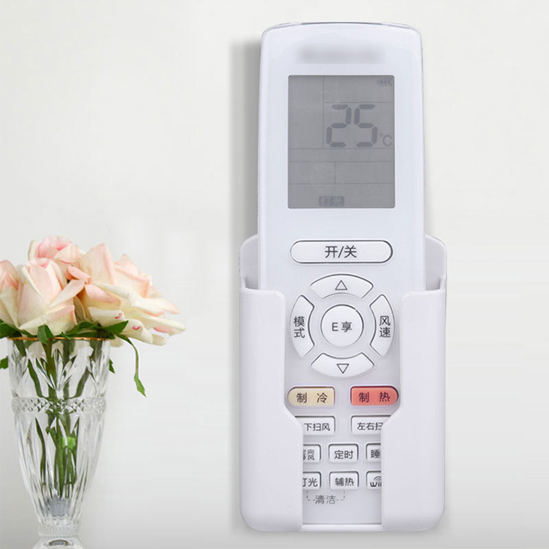 Aire acondicionado TV caja de almacenamiento de control remoto montado en la pared baño sin perforar caja de almacenamiento de cabecera titular de dormitorio montado en la pared