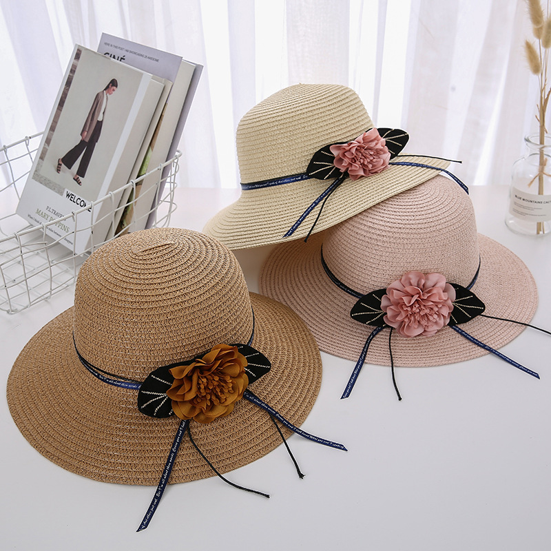 Women's Basic Lattice Bow Knot Bowknot Flat Eaves Straw Hat display picture 11