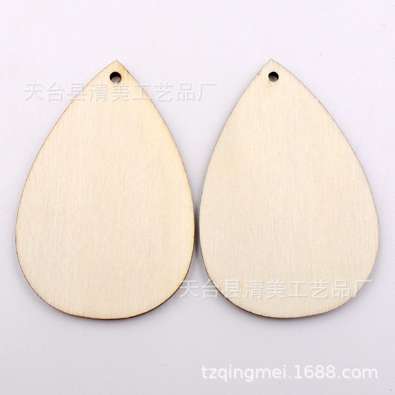 50-55mm troncos de madera con agujeros colgante decoración de madera con agujeros pendientes accesorios