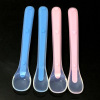 Factory direct selling baby silicone spoon spoon baby feeds the soft head spoon feeding a small spoon to eat a spoon of rice paste spoon