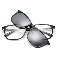 新款组合3D眼镜  TR近视眼镜架三合一偏光太阳镜夜视镜磁吸套镜1