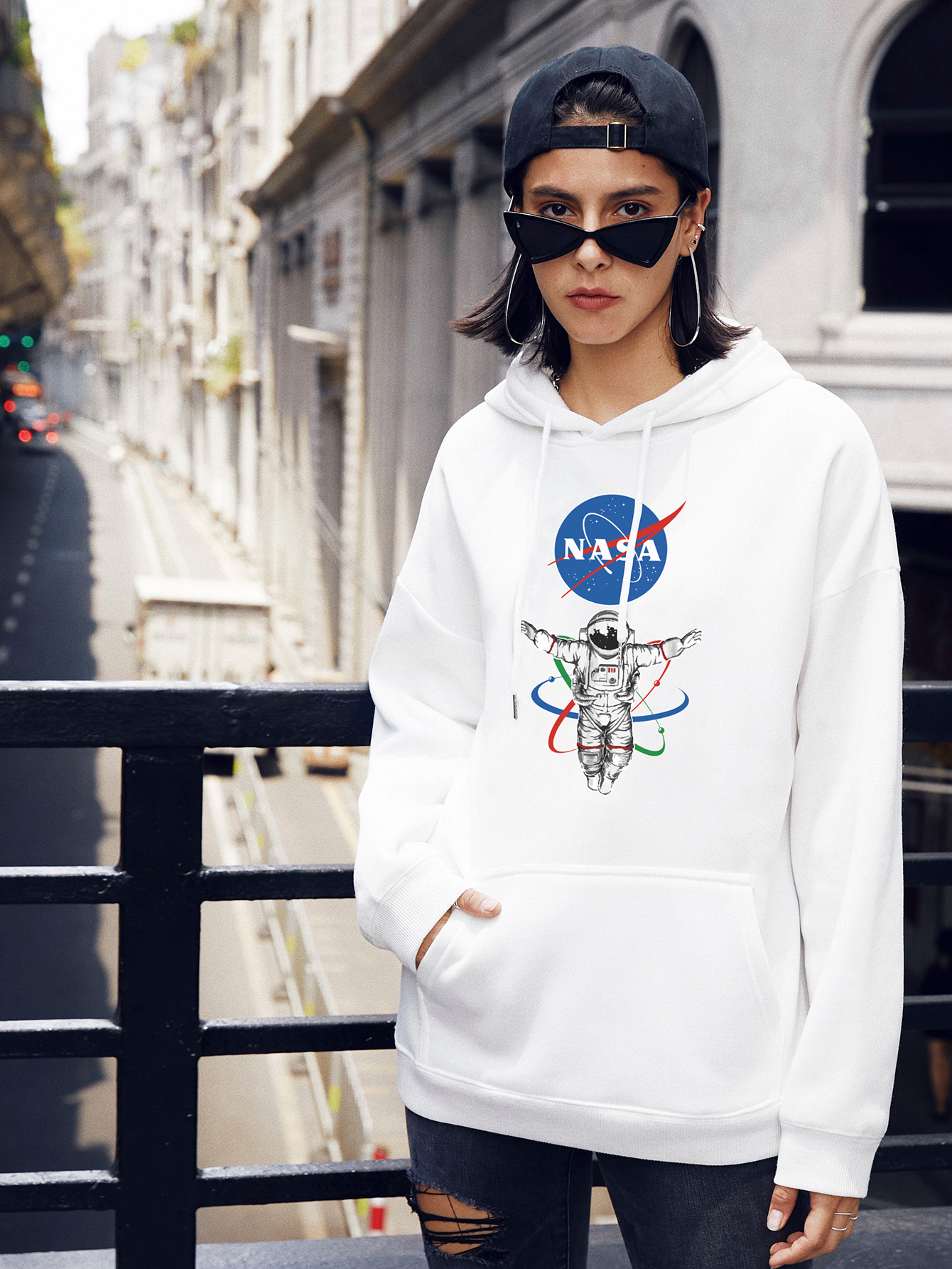 Popular Astronaut Street Casual Hooded Sweater NSSN1863