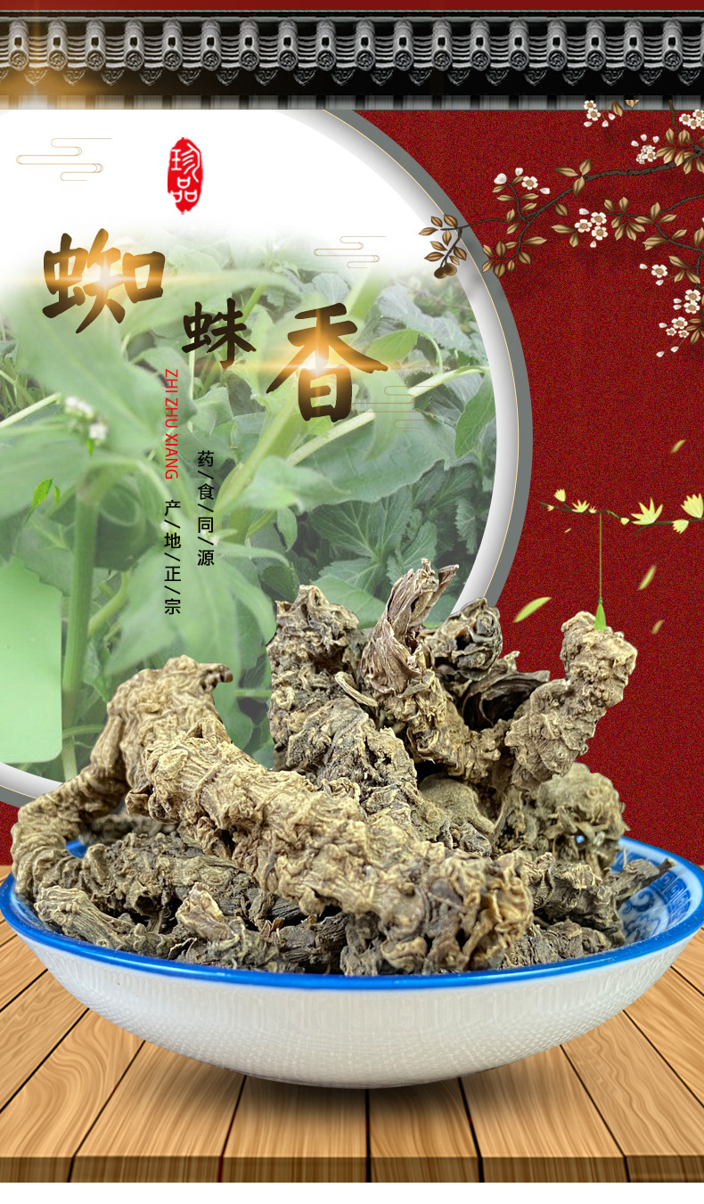 Dried Spider Valerian Root Zhi Zhu Xiang Whole Herb 500g Traditional Herbal Ingredient overview