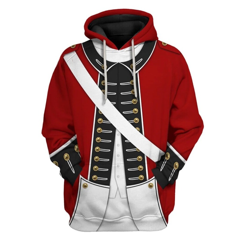 New Foreign Trade Popular History Army Uniform Series cosplay Fashion 3D Printed Sweater Hoodie