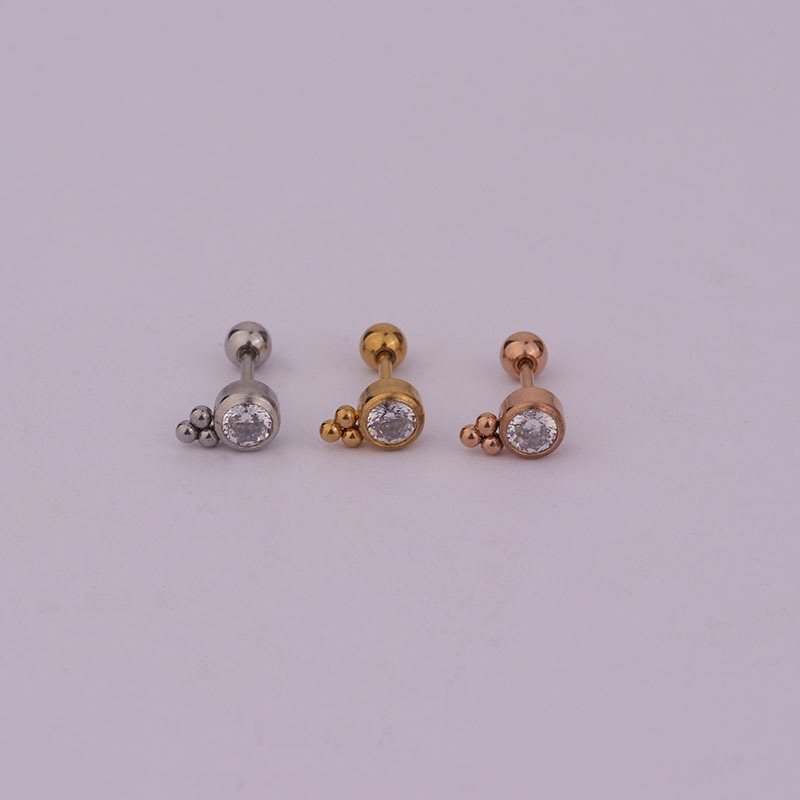 Dame Géométrique Placage Acier Inoxydable Boucles D'oreilles display picture 6