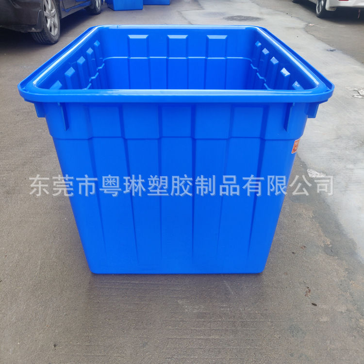 塑料水箱长方形水产养殖箱服装厂车间周转箱带轮收纳箱泡瓷砖水桶