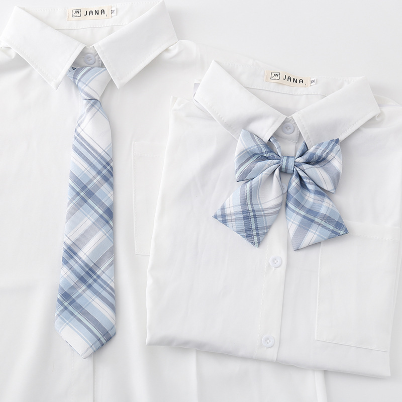 良呔女装饰配饰jk小物领带领结套装蝴蝶结格子dk领带原创学院风|ru