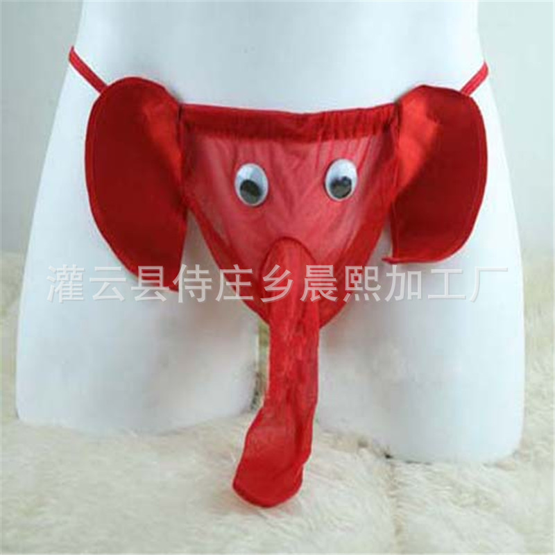 Men's sexy underwear elephant T-pants thong sexy underwear cartoon sexy elephant pants wholesale generation