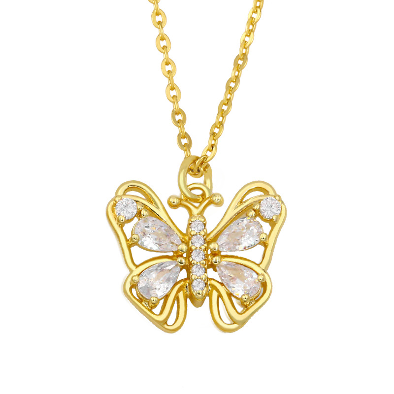 Korean butterfly necklace