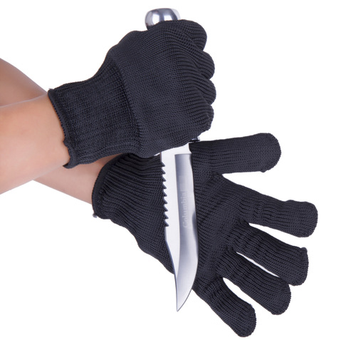 Anti-cut gloves, one steel wire level 4, anti-cut, wear-resistant, slaughtering, gardening, security, arrest, labor protection protective gloves