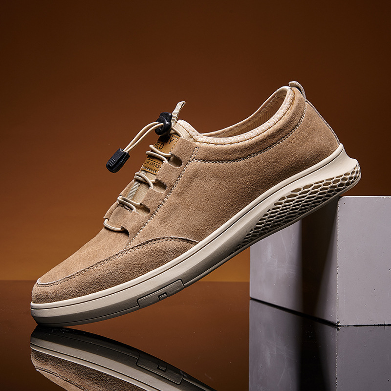 男鞋2020夏季新款真皮韓版潮流休閑鞋男士青年運動板鞋百搭鞋子男