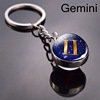 Crystal, double-sided keychain, glossy cute accessory for elementary school students, Birthday gift