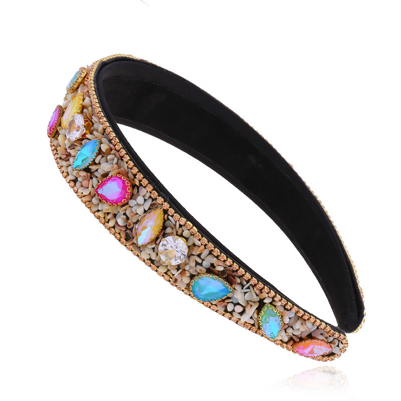 Vintage Headband Palace Style Diamond-set Broadside Cheap Headband Wholesale display picture 1