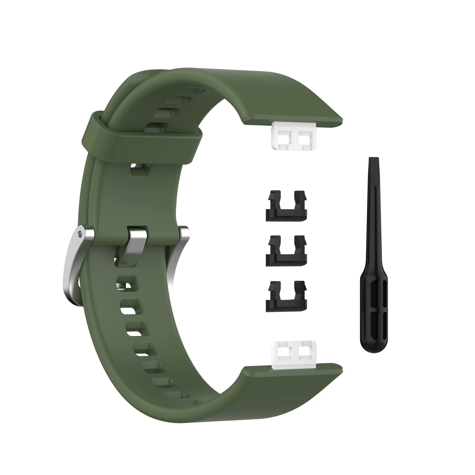 Силиконовый ремешок для часов (Huawei) Watch Fit, силикон медицинского класса, пряжка из нержавеющей стали, 14 цветов