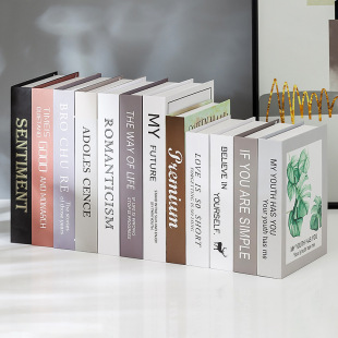 Nordic simple fake book decoration living room study bookshelf bedroom simulation book decoration props book model home decoration