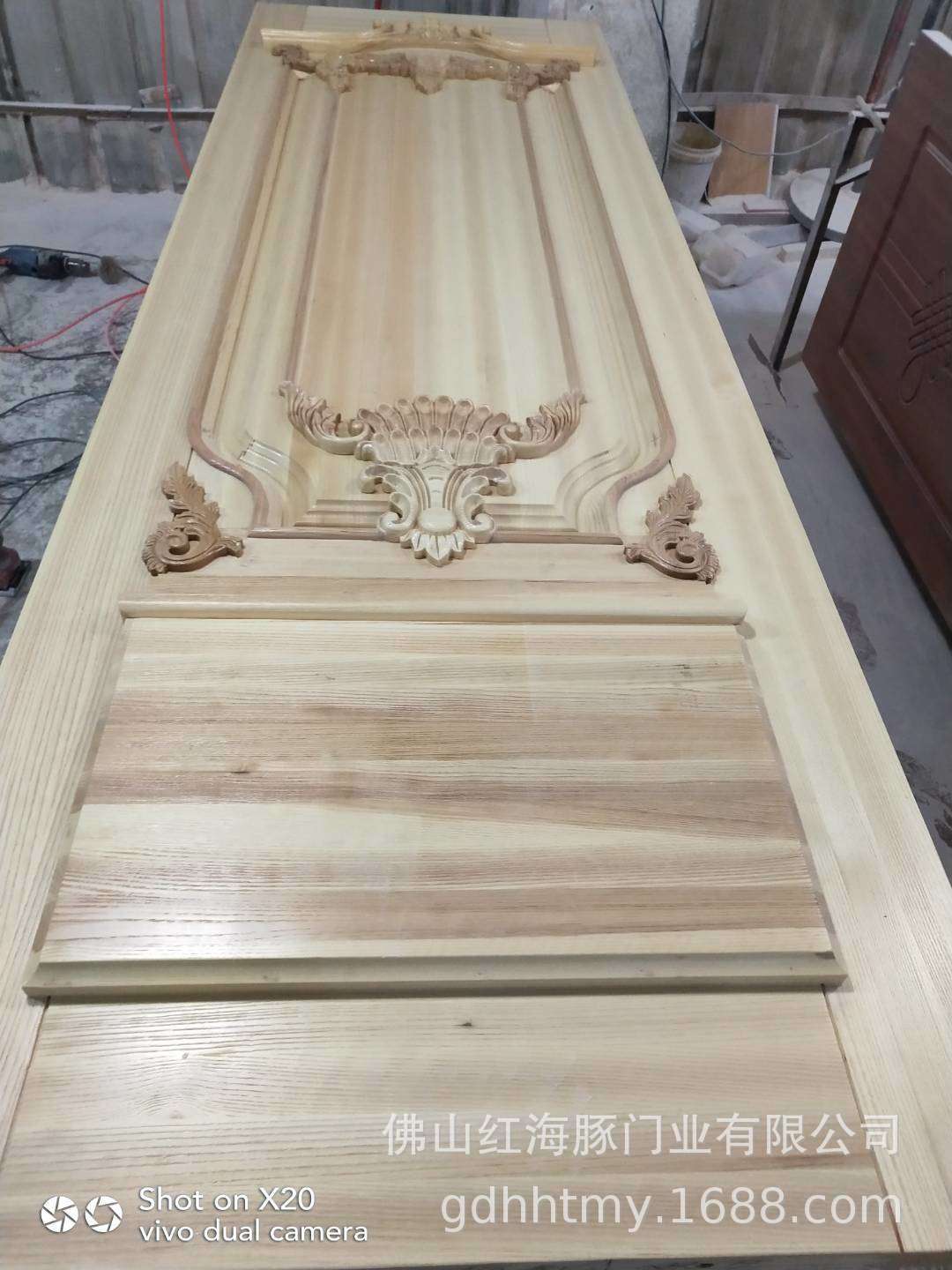 水曲柳原木门 (2)