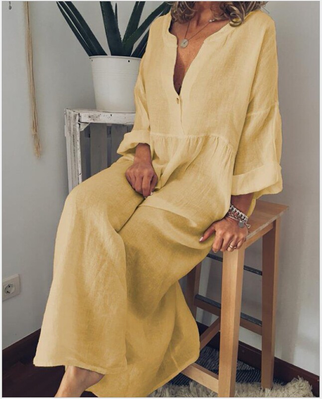 Autumn New Korean Style Loose plus size chubby girl Casual Printed Long Sleeve dress Women