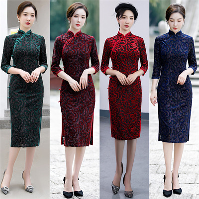 Chinese Dress Qipao for women cheongsam Big size cheongsam dress for women