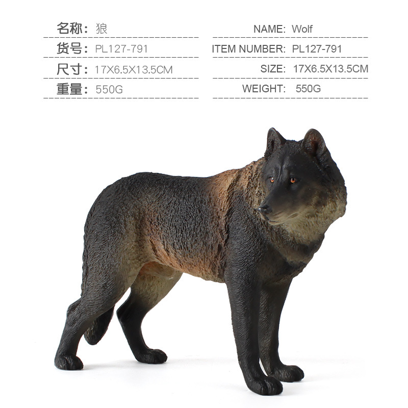 Simulación DE LOS NIÑOS estática Turquía oso blanco macho zorro rojo Lobo modelo sólido juguete educación temprana juguete cognitivo