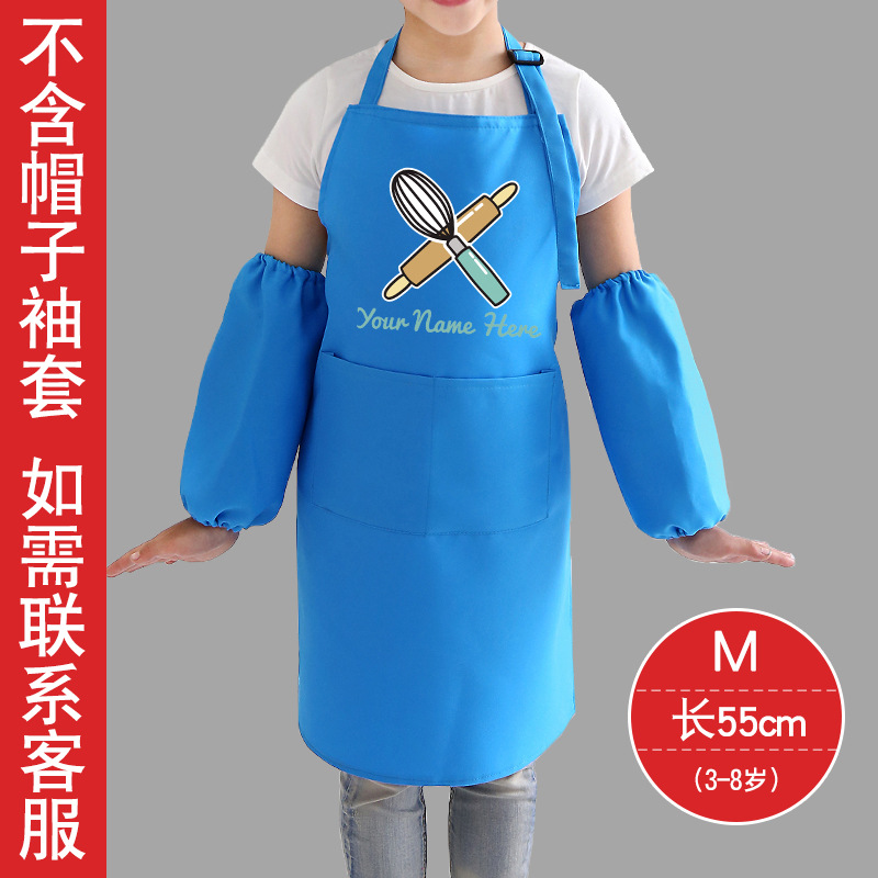 Delantal de pintura para niños personalizado abrigo de niños lindos coreanos clase de horneado clase hecha a mano antifouling ropa de pintura de arte