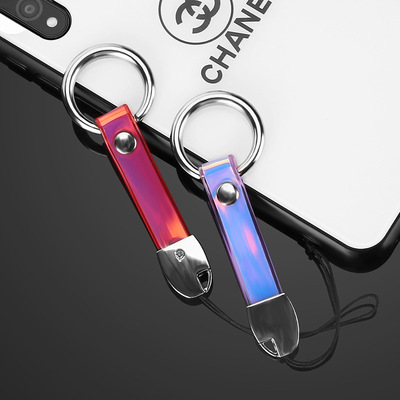 W583手機挂繩訂制寬短吊繩卡通編織工作證件 飾品批發熱轉印挂繩