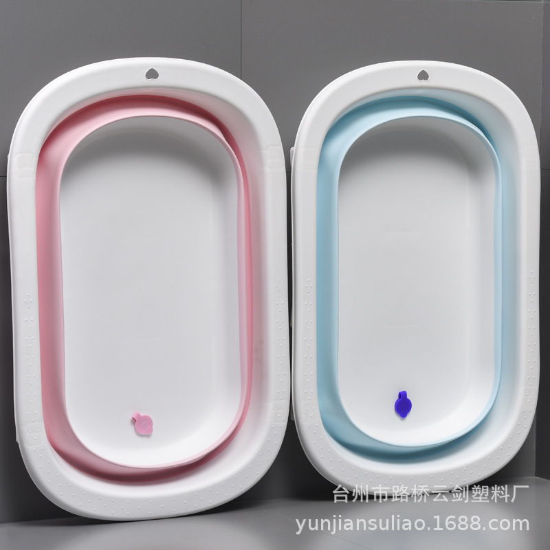 Bañera plegable grande para bebés recién nacidos asiento y tumbona suministros de baño infantil