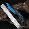 廠家批發現貨藍魔多功能高硬度不鏽鋼戶外折疊刀便攜鋁合金小刀