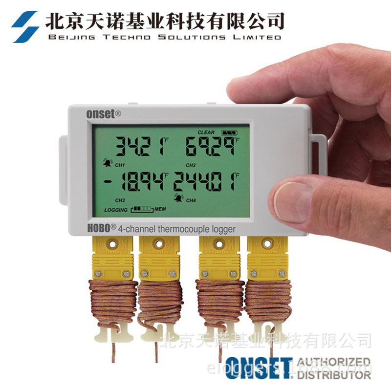 Onset HOBO UX120-014M 四通道热电偶温度记录仪 液晶显示