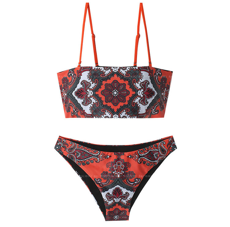 split swimsuit women's sexy bikini new set board printing Korean swimwear NSHL3973