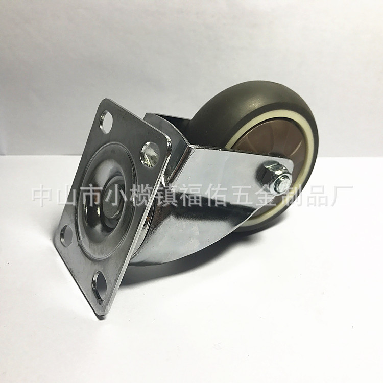 橡胶玩具车万向静音轮2.5寸tpr脚轮1寸脚轮1.25寸1.5寸2寸3寸厂家