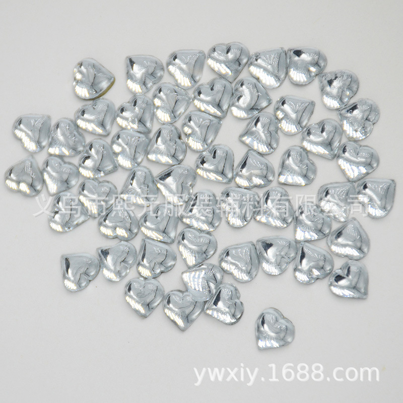 服装辅料跨境热销异形烫钻 桃心中东钻烫钻加工 方形异形钻