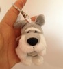 wholesale Schnauzer Dogs Key buckle Key chain Key ring Key ring Plush Doll a doll Bag Pendant