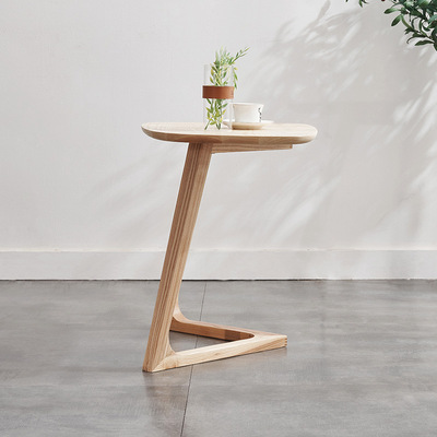 Northern Europe All solid wood Bedside Ash bedroom Simplicity Corner table Japanese a living room Removable Mini tea table