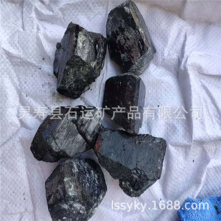 批发新疆电气石 托玛琳晶体石颗粒 电气石 托玛琳石粉