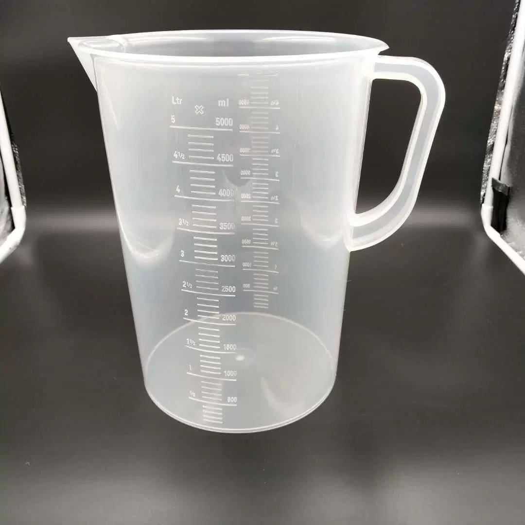 烧杯  5000ml加厚塑料量杯 计量杯双刻度 耐酸耐碱 量杯 奶茶杯