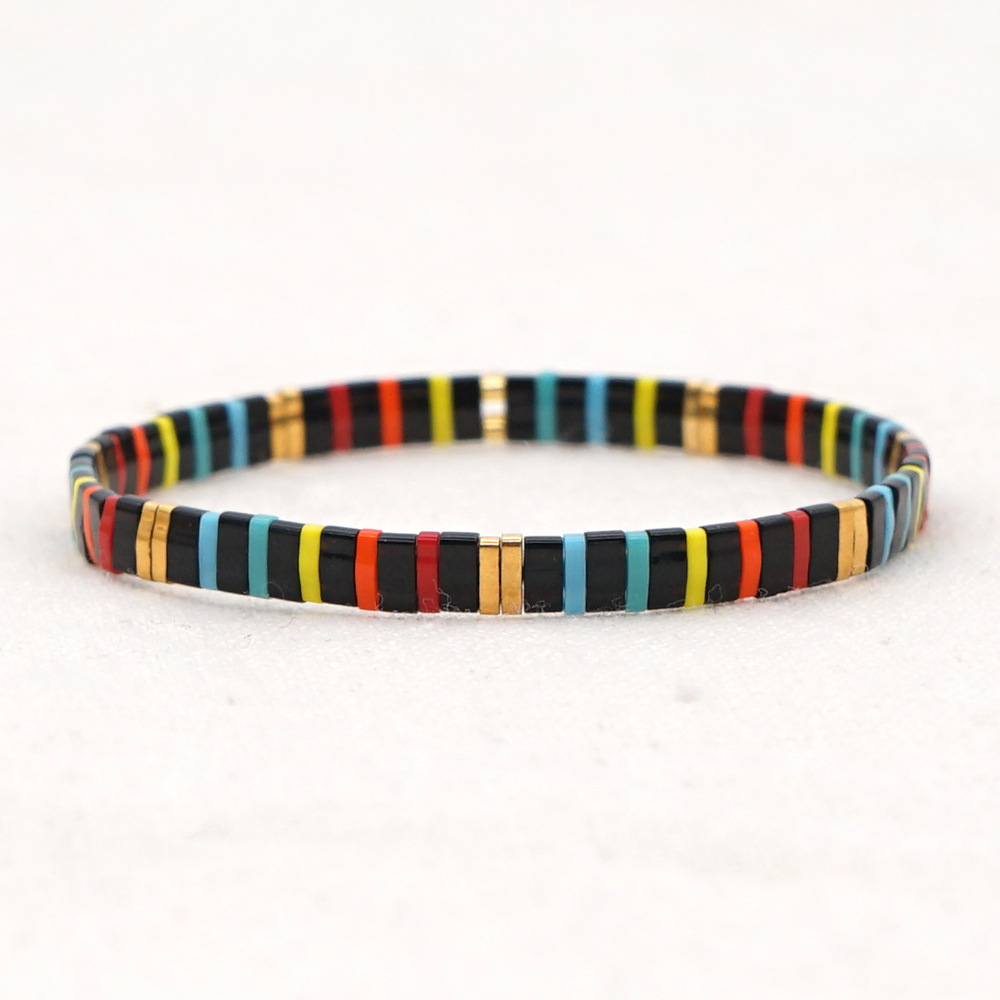 Fashion Tila Rice Bead Woven Fashion Hit Color Bohemia Style Handmade Bracelet  Wholesale display picture 6