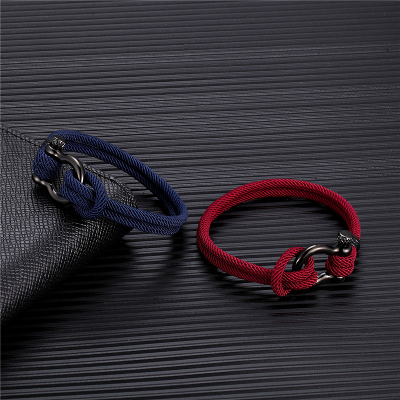 Fashion Solid Color Stainless Steel Braid Menu0027S Bracelets