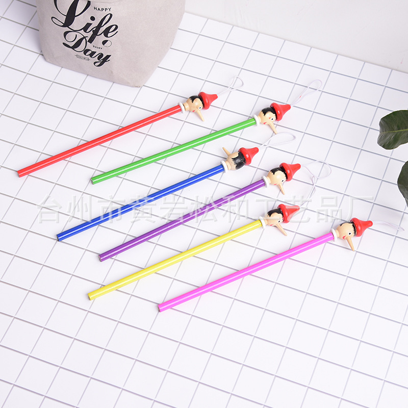 智贝主图_单头长尖鼻子铅笔小丑铅笔小学生礼品 卡通木质创_1